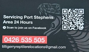 Tilligerry Reptile Relocation Service, Port Stephens